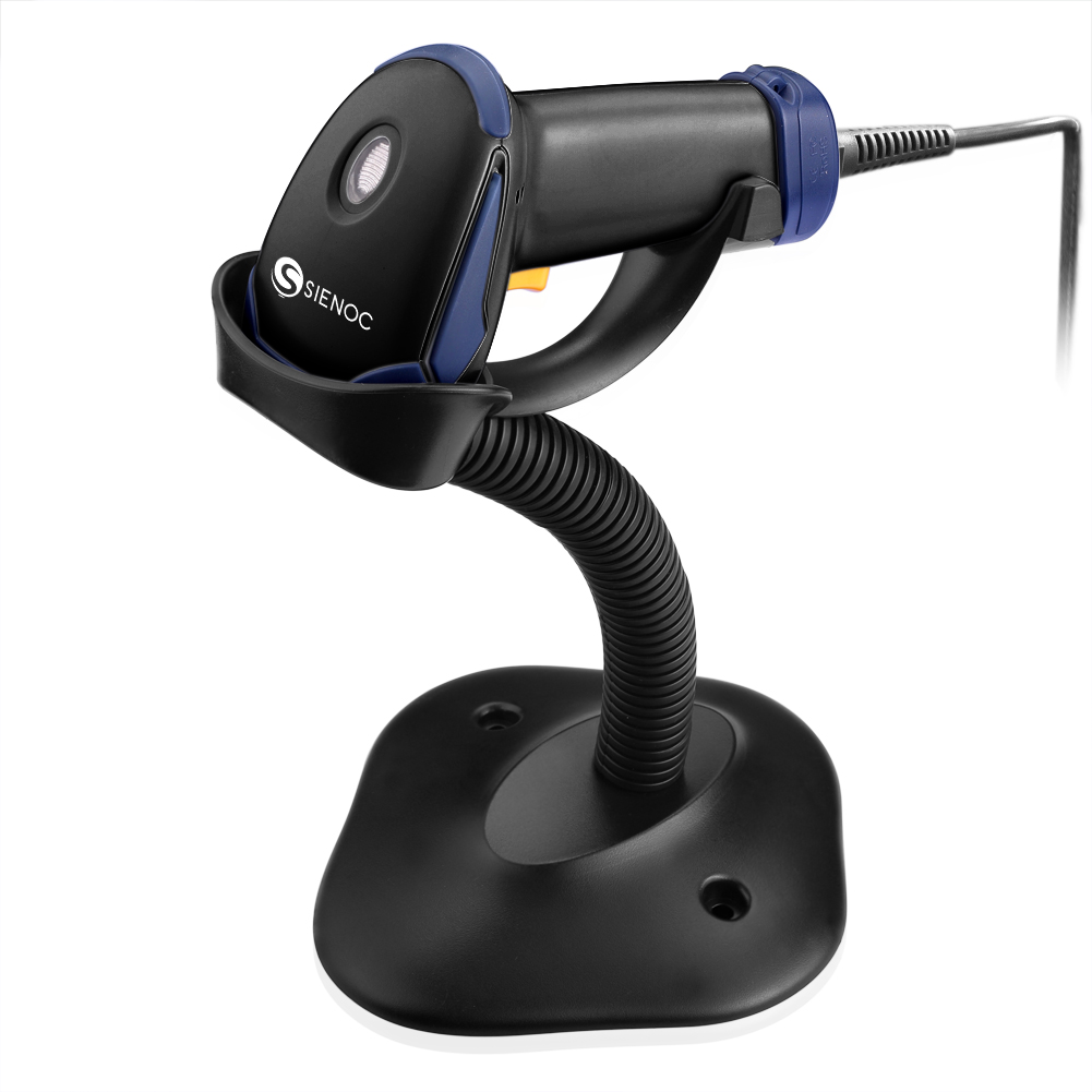 Black USB Port Laser Barcode Bar Code Scanner Reader Decoder for POS