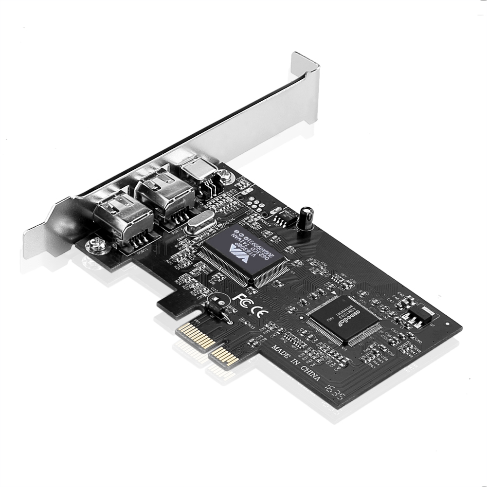PCI Express x1 PCIE FireWire 1394a IEEE1394 Controller Card