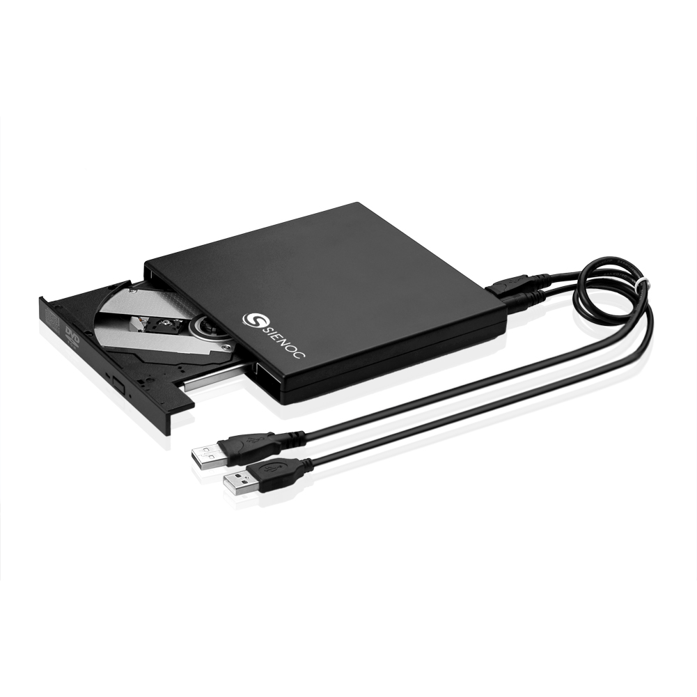 USB 2.0 Slim Extern DVD Laufwerk Brenner Gehäuse DVD-ROM CD-RW Für PC