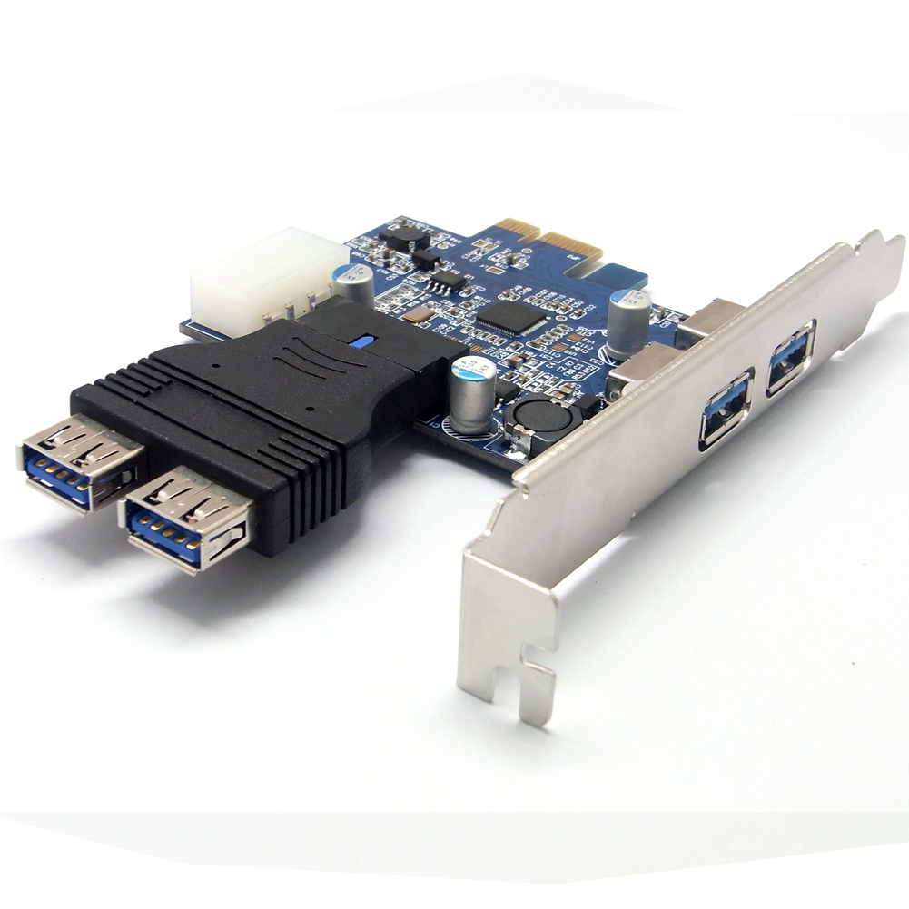 2 Port USB3.0 PCI-E Karte für PCI-E Express Card + 20pin Zu Dual USB